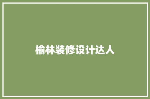 榆林装修设计达人