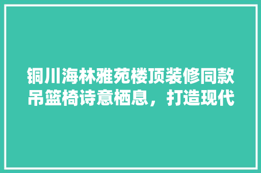 铜川海林雅苑楼顶装修同款吊篮椅诗意栖息，打造现代都市的宁静角落