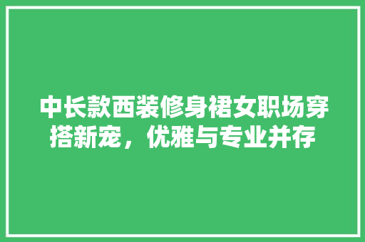 中长款西装修身裙女职场穿搭新宠，优雅与专业并存