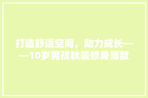 打造舒适空间，助力成长——10岁男孩秋装修身薄款卧室设计指南  第1张