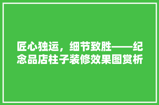 匠心独运，细节致胜——纪念品店柱子装修效果图赏析