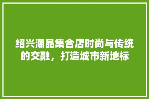 绍兴潮品集合店时尚与传统的交融，打造城市新地标