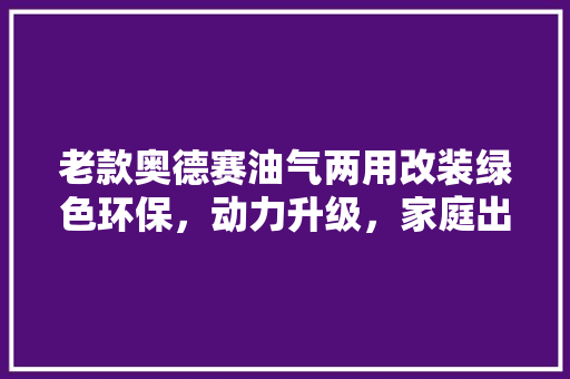 老款奥德赛油气两用改装绿色环保，动力升级，家庭出行新选择