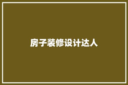 房子装修设计达人
